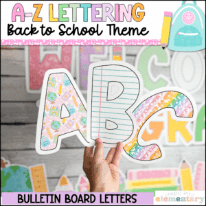 Back to School Bulletin Board Letters