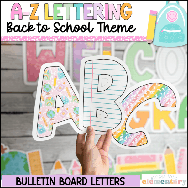 Back to School Bulletin Board Letters