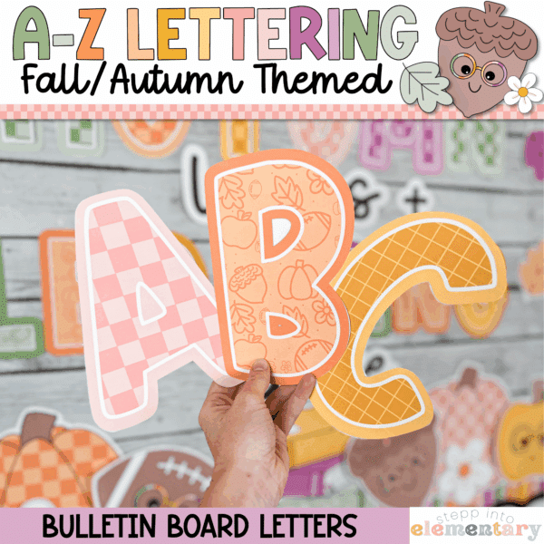 Fall Bulletin Board Letters